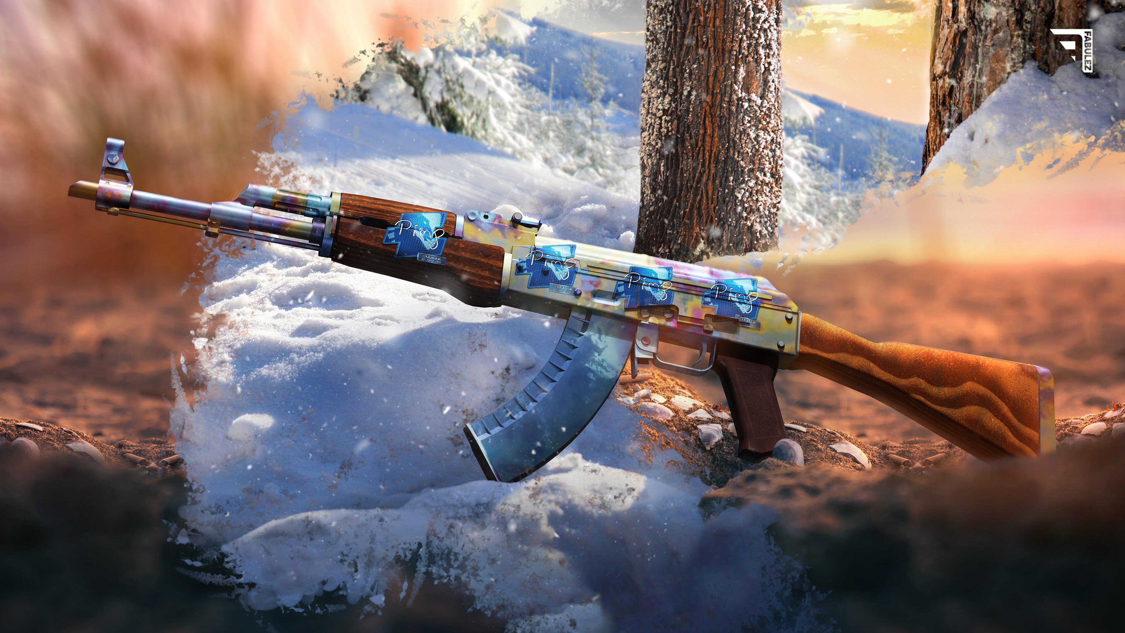 Ak Casehardened Blue Gem Mag 4x Pimp