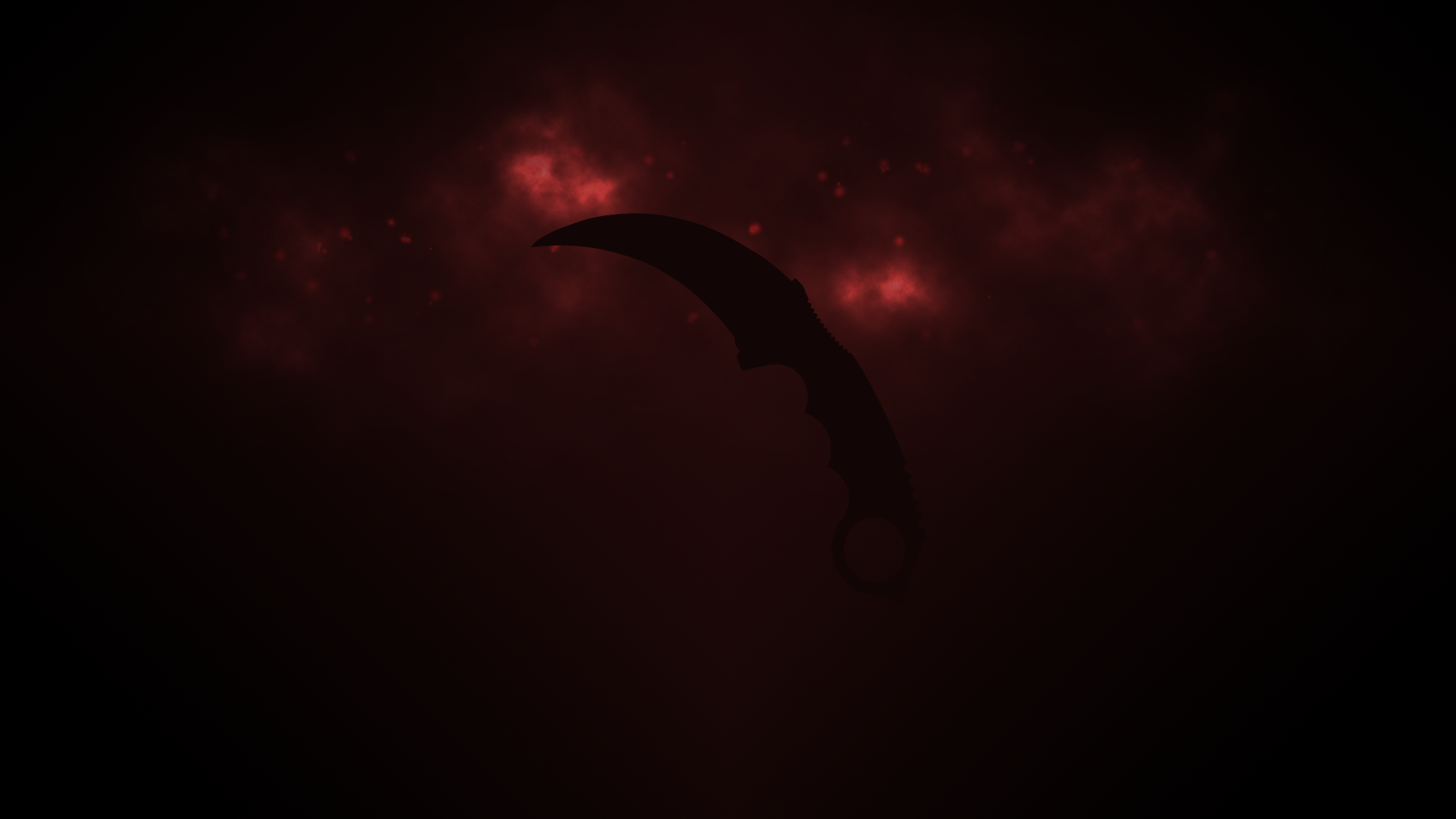 Red Karambit created by Mossawi CSGO Wallpapers.