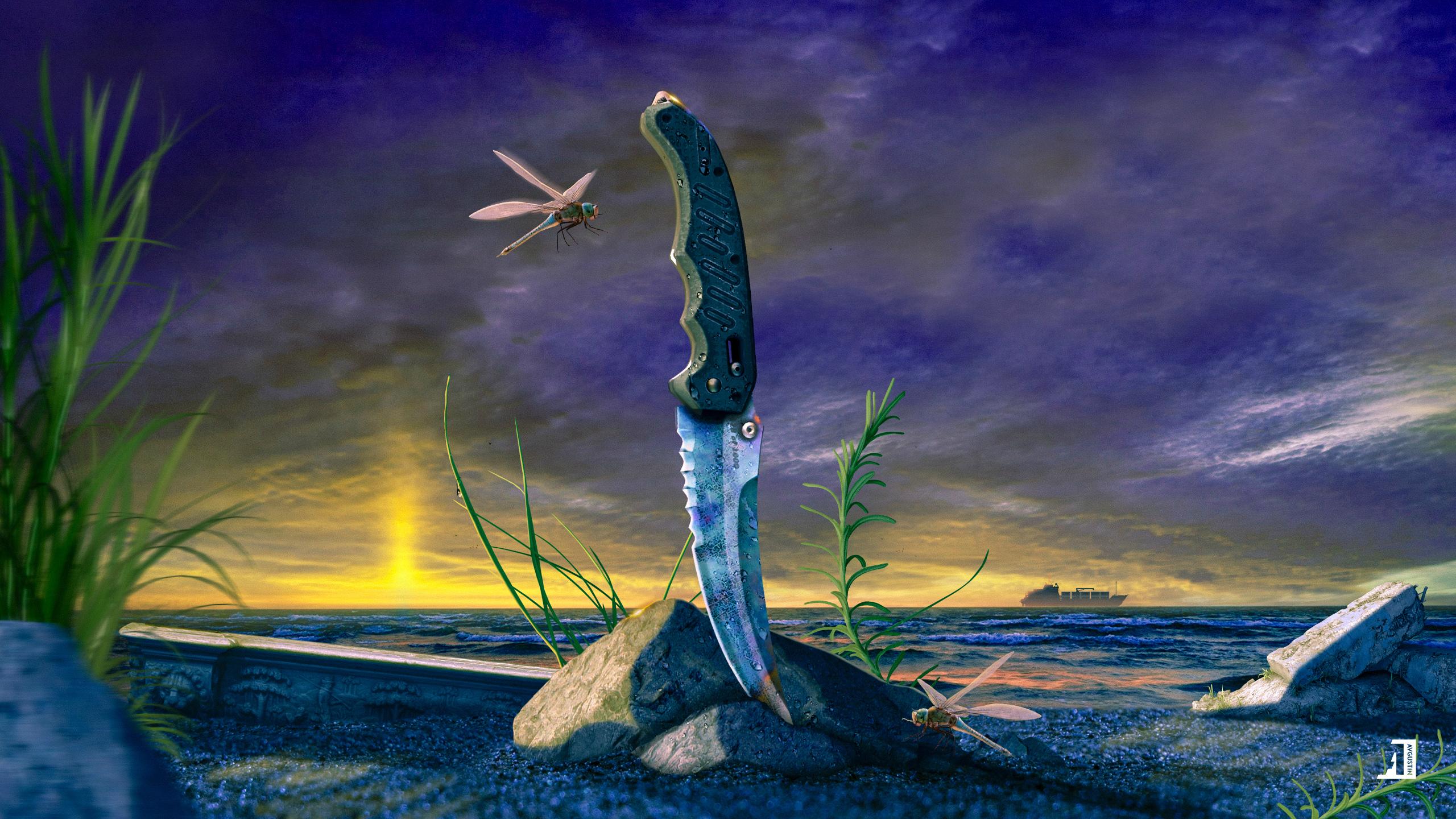 Flip Knife - Case Hardened
