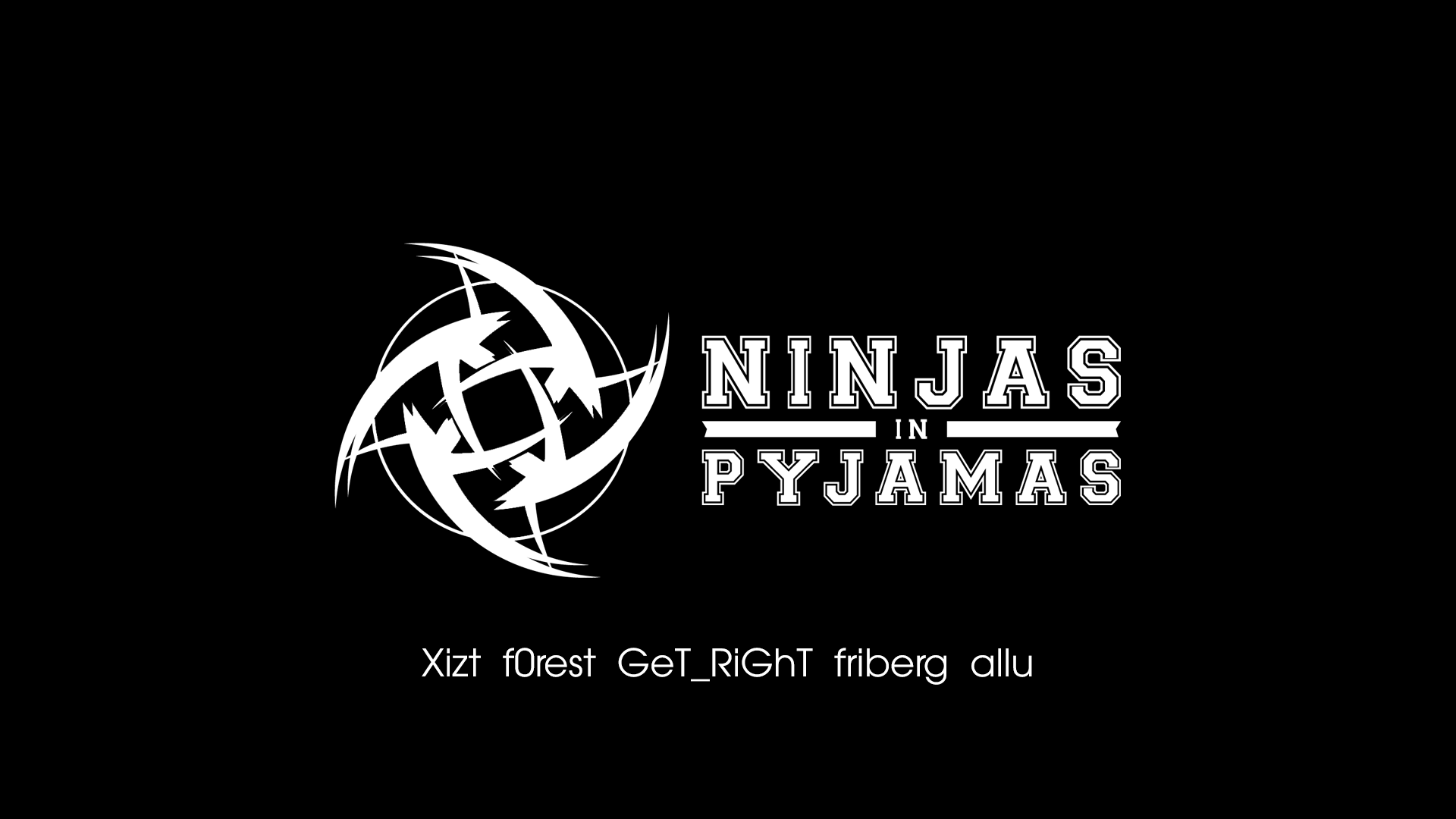 Ninjas In Pyjamas black/white