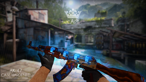 cAre CSGO Epic Case Hardened AK — 1920×1080