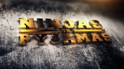 nip text logo 3D — 1920×1080