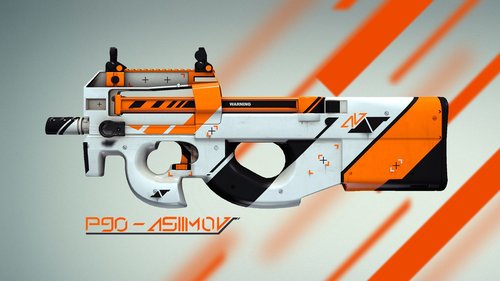 P90 Asiimov — 1920×1080