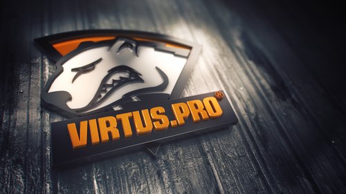 virtus pro logo 3D — 1920×1080