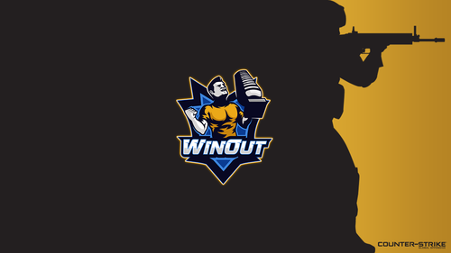 Black with logo - Winout - Orange — 1920×1080