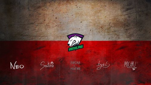 Virtus.Pro wallpaper with Autograpg by Ronofar — 1280×720